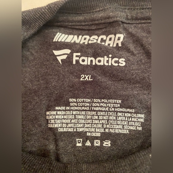 Fanatics Nascar 2018 Joey Logano 22 Champion Gray Long Sleeve T-Shirt Size XXL - Picture 4 of 7